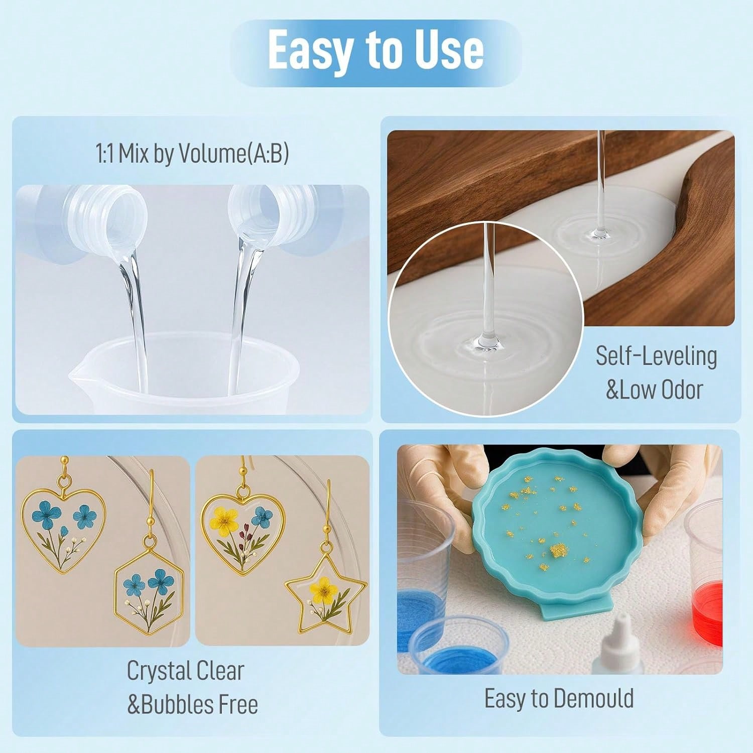 Kristalheldere epoxyhars 1:1 k - Resin Jewelry Kit recensie en prijs