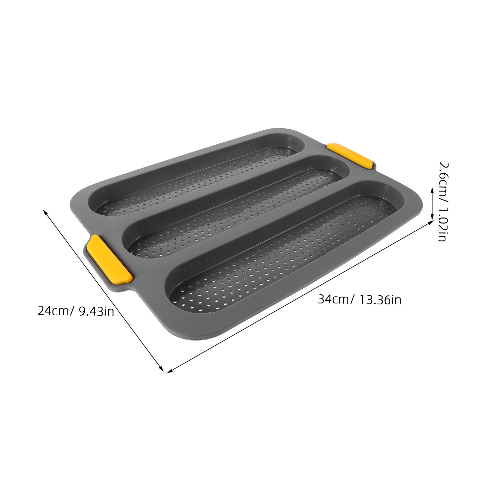 3-delige siliconen baguettevor - Silicone Mold Tray recensie en prijs