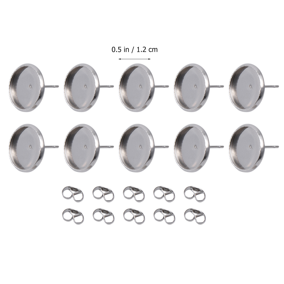 80 stuks roestvrijstalen oorbe - Bezels Set Pendant recensie en prijs
