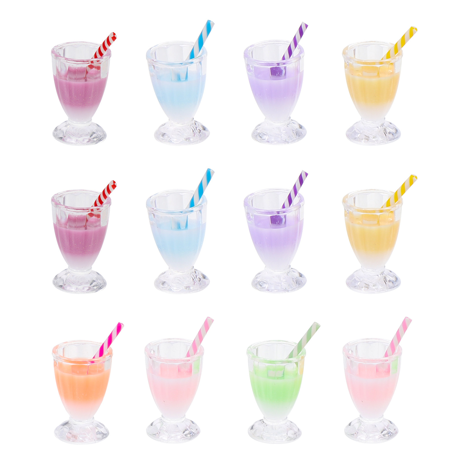 12 stuks melkthee-flesjesbedel - Resin Crafts Diy recensie en prijs