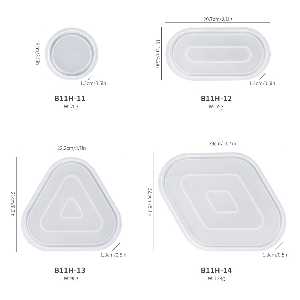4 stuks onregelmatige silicone - Serving Tray Mold recensie en prijs