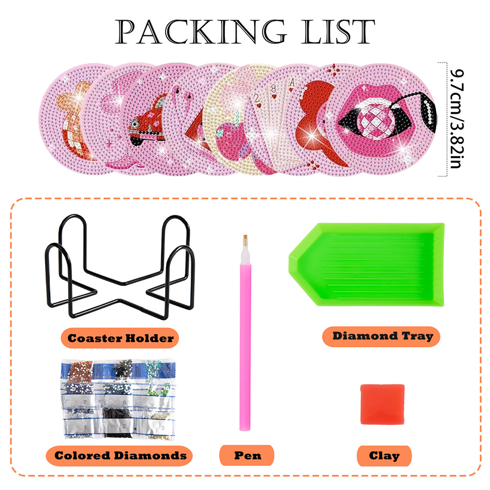 8 stuks/set diamant schilderij - Resin Craft Kit recensie en prijs